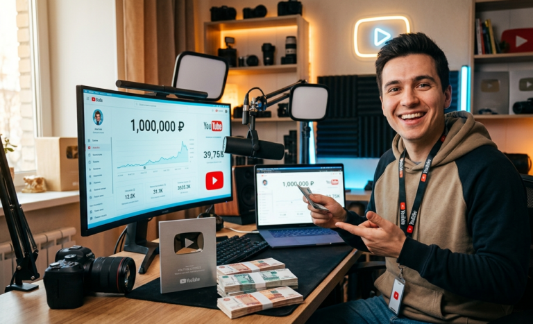 Как я заработал на своем Ютуб канале 1 000 000 ₽ и смог монетизировать канал